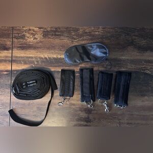BDSM Bed Bondage Soft Restraint kit with Adjustable Straps- NEW